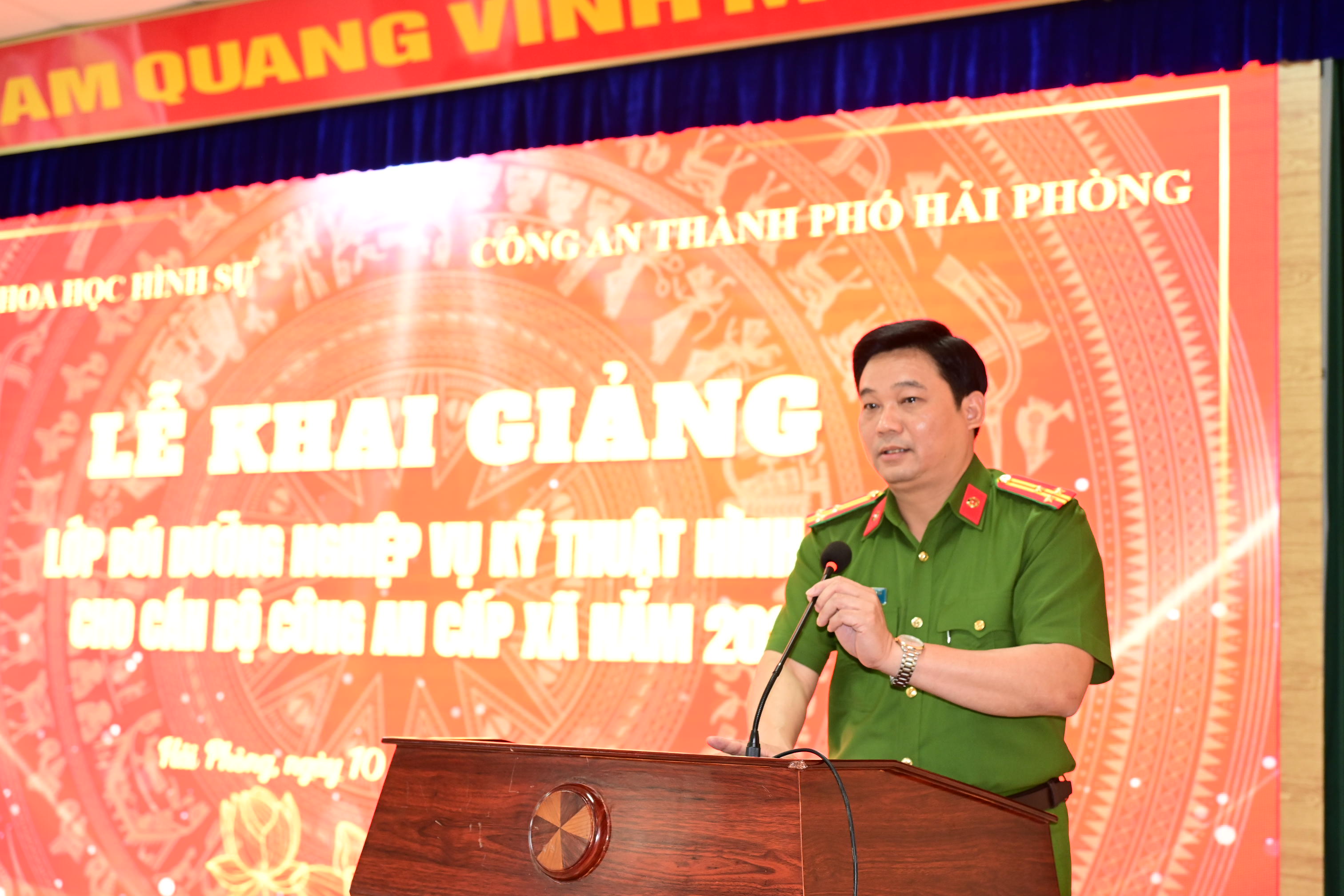 Bồi dưỡng nghiệp vụ kỹ thuật hình sự cho 228 đồng chí Công an cấp xã